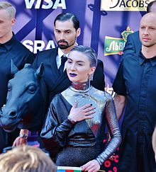 Diana Hajiyeva (Dihaj) on the Red Carpet Ceremony Kyiv Eurovision 2017.jpg