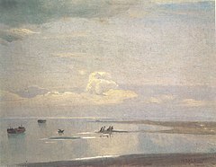 N. Doubovskoï Sur la Volga (étude, 1892, Galerie Tretiakov)
