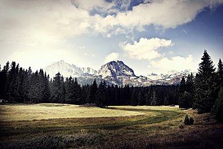 Durmitor massif and the name of a national park in Montenegro