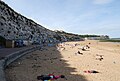 Stone Bay, Broadstairs, Scattering Stan Carter's ashes, 4 September 2015 (more images)