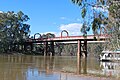 The road bridge linking en:Echuca and en:Moama across the en:Murray River}