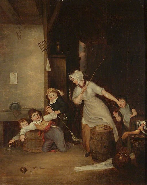 Edward Bird (1772-1819) - A Dame Scolding Naughty Children - 1319336 - National Trust