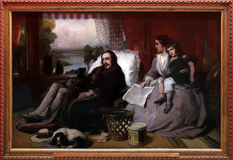 File:Edwin henry landseer, membri della famiglia sheridan, 1847.jpg