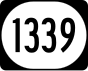 Kentucky Route 1339 signo