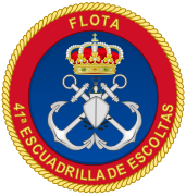 Emblema de la 41ª Escuadrilla de Escoltas Grupo de Acción Naval 1 Fuerza de Acción Naval (FAN)