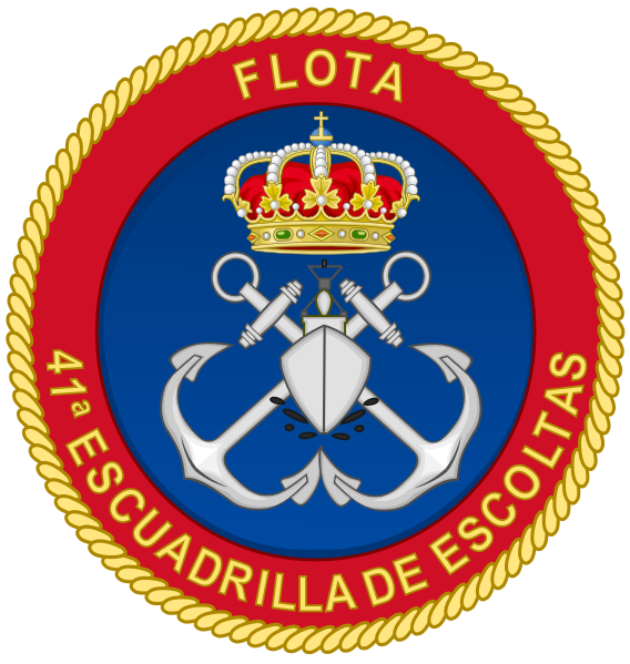 File:Emblem of the Spanish Navy 41st Escort Squadron.svg