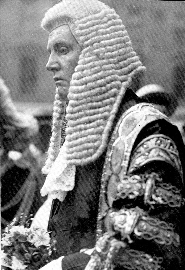 Sir F. E. Smith, newly created Lord Birkenhead, on his appointment as Lord Chancellor