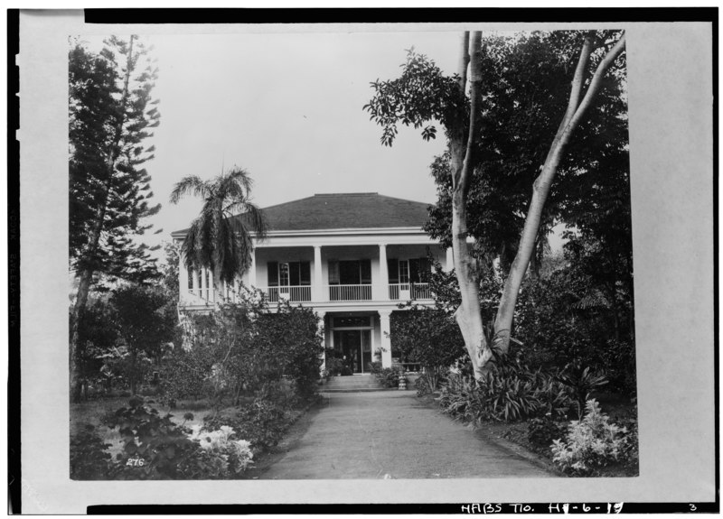 File:FACADE (1895 photograph) - Washington Place, 320 South Beretania Street, Honolulu, Honolulu County, HI HABS HI,2-HONLU,28-19.tif