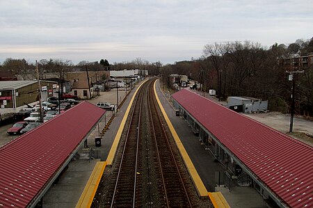 Fairmount station from bridge