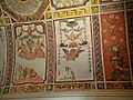 The wonderful frescos of the ceiling in the chapel of the Javello farm