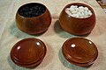 Double convex yunzi stones and bowls.