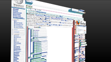 3D page inspector, a feature of versions 11 to 46. Firefox 3D tilt.png