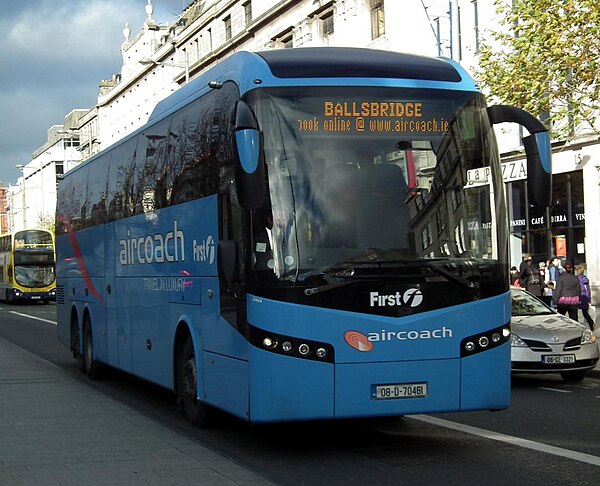 Aircoach bus in Dublin