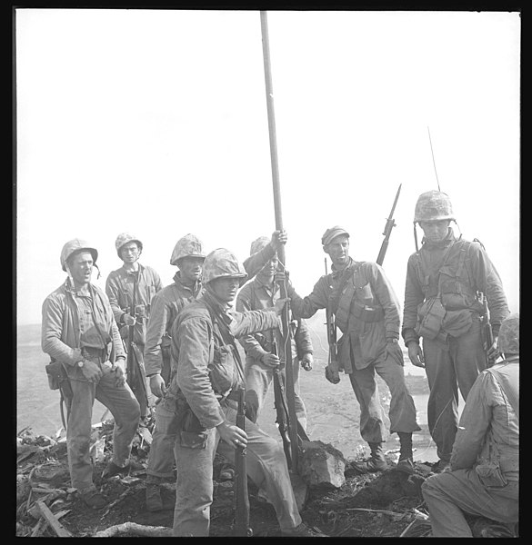 File:First Flag Raising, February 1945.jpg