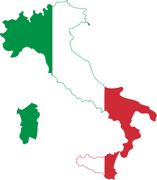 Датотека:Flag map of Italy.svg
