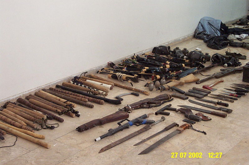 File:Flickr - Israel Defense Forces - Improvised Weapons Found in Palestinian Police Force Building.jpg