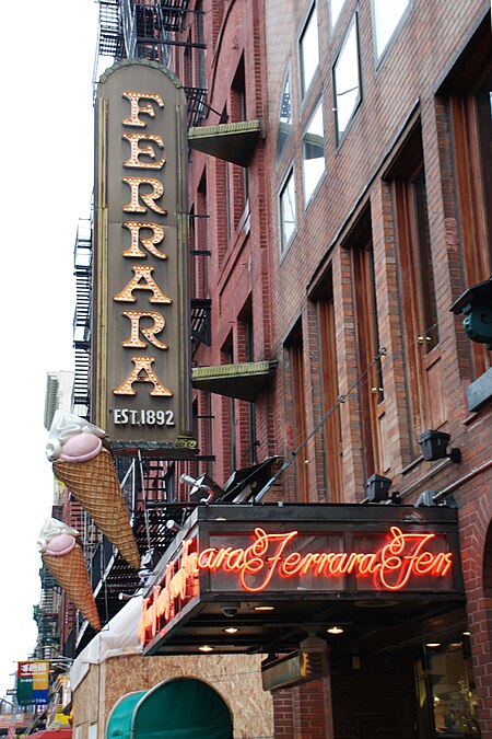 Front of Ferrara Bakery and Cafe