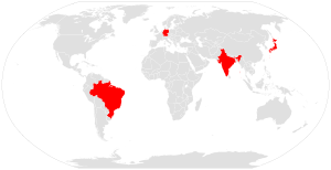 The G4 nations: Brazil, Germany, India, and Japan G4 Nations.svg