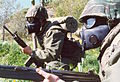 Greek Infantry with US M17 gas masks