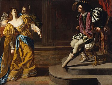 Есфирь перед Артаксерксом Между 1628 и 1635. Холст, масло. Метрополитен-музей, Нью-Йорк