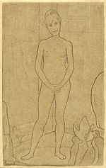 Georges Seurat, Studie po "The Models", 1888, NGA 74269.jpg