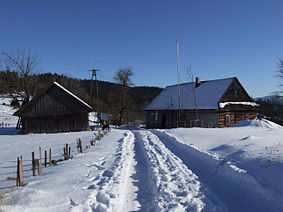 Chatka Gibasówka zimą Gibasówka mountain hut in winter