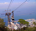 Gondola Gibraltar Cable Car di ketinggian tinggi