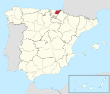 Gipuzkoa, Basque Country, Spain Gipuzkoa in Spain (plus Canarias).svg