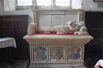 The tomb of Sir Goddard Oxenbridge in St George's church, Brede, East Sussex, England Goddard Oxenbridge.jpg