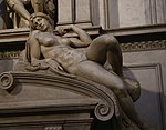 Grabmal von Lorenzo II. de Medici (Michelangelo) Cappelle Medicee Florenz-4.jpg