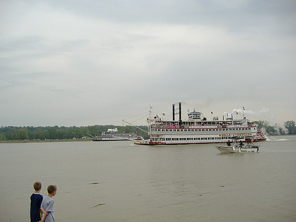 The 2007 Race, as seen from Duffy's Landing in Jeffersonville, Indiana