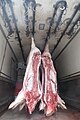HK Sai Ying Pun 豬肉 Pork hanging half n half August 2017 IX1 03.jpg