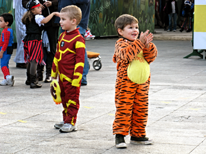 Happy Boy Smiling in Tiger Costume for Children.png