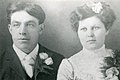 Minnie Miller & bridegroom about 1903