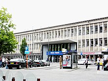 Hasselt railway station. All the city's local zero-fare buses, as well as regional buses and trains depart from here.