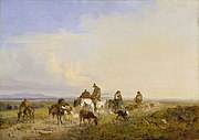 Heinrich Bürkel, Schäfer in der römischen Campagna, 1837[1]