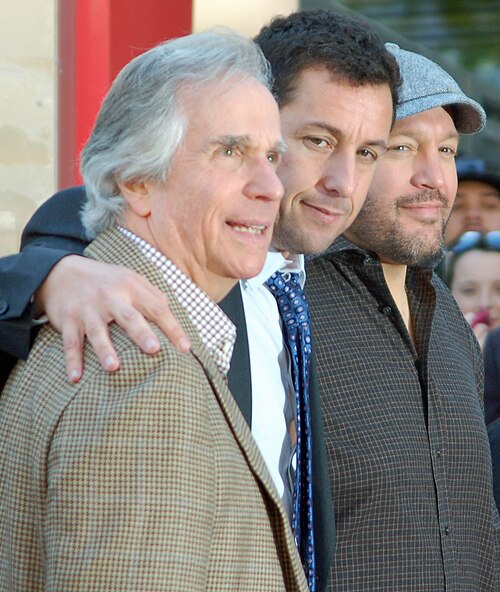 Winkler, Adam Sandler, and Kevin James at a ceremony for Sandler to receive a star on the Hollywood Walk of Fame, February 1, 2011.