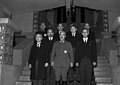 18 octobre 1941, le premier cabinet de Tōjō au terme de sa première réunion.
