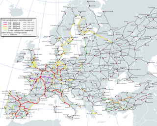 <span class="mw-page-title-main">High-speed rail in Europe</span> Overview of the various high-speed rail systems in Europe