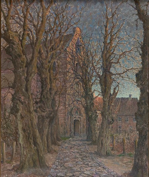 File:Hilmar Riberholt, Indgangen til Sct. Catarinæ kirke, 1915, RKMm0592, Ribe Kunstmuseum.jpg