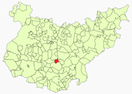 Kaart van Hinojosa del Valle