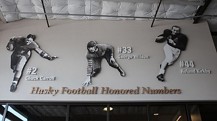Husky Football Honored Numbers