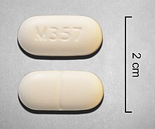 Hydrocodone and paracetamol (acetaminophen) 10-325 tablets (Mallinckrodt) Hydrocodone-paracetamol-5-500.jpg