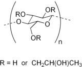 Struttura dell'idrossipropilcellulosa