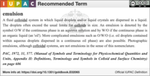 IUPAC definition for an emulsion.png