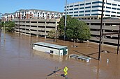 Flooding in Conshohocken, Pennsylvania, on September 2, 2021