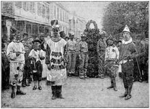 May Day in Cheltenham, 1892, from Folk-Lore Vol 4 (1893) Illustration at page 50, Folk-lore, volume 4, 1893.png