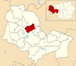 Ince ward within Wigan Metropolitan Borough Council