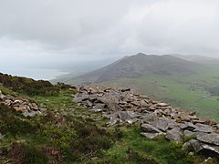 Inside the Celtic Iron Age hillfort of Tre'r Ceiri, Gwynedd Wales, with 150 houses; finest in N Europe 09.jpg