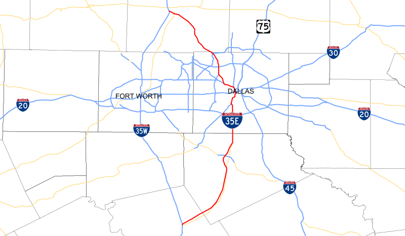 File:Interstate 35E map (Texas).svg